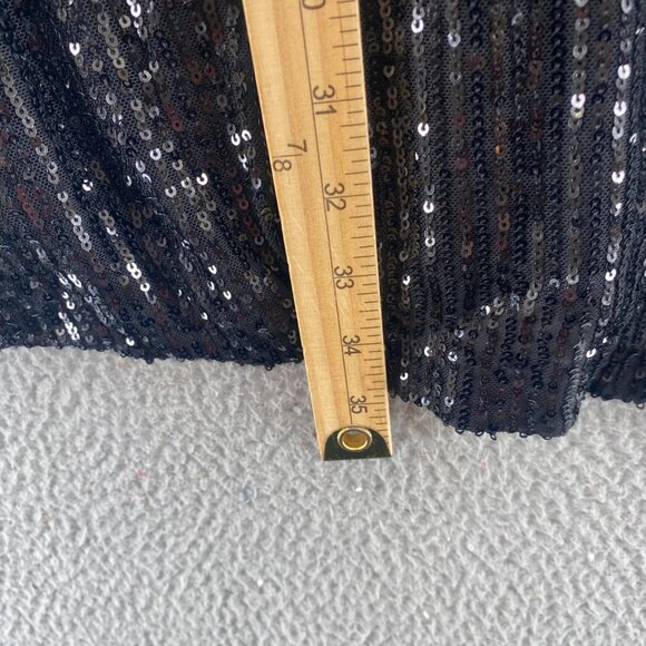 Old Navy Dress Womens Medium Black Jack Sequin Mini Short Bell Sleeve Cutout NWT - Picture 10 of 11